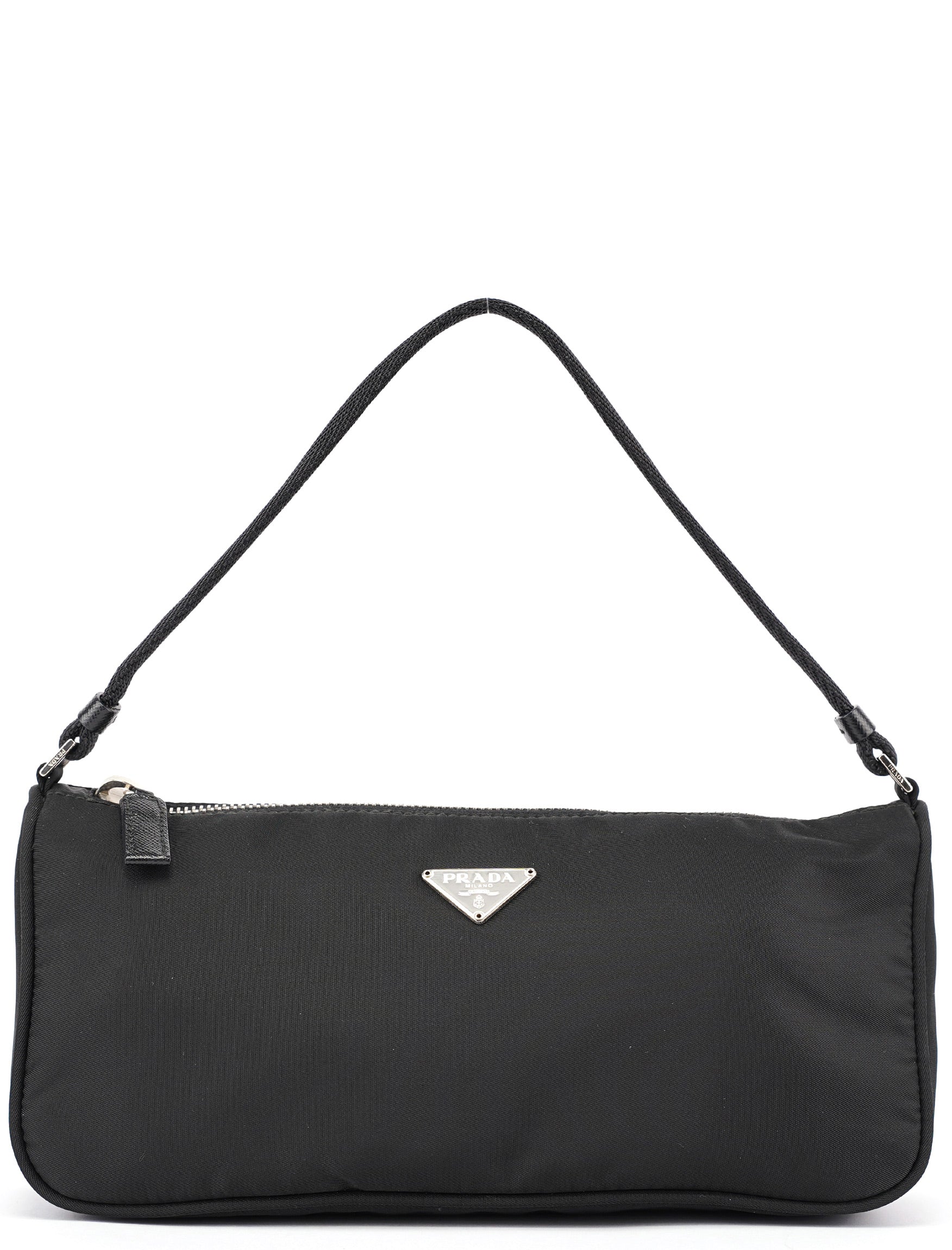 Prada MV633 Tessuto Mini Hobo Bag aus schwarzem Nylon