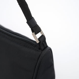 Prada MV633 Black Tessuto Mini Hobo Bag
