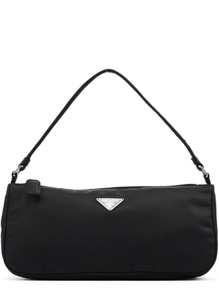 Prada MV633 Black Tessuto Mini Hobo Bag