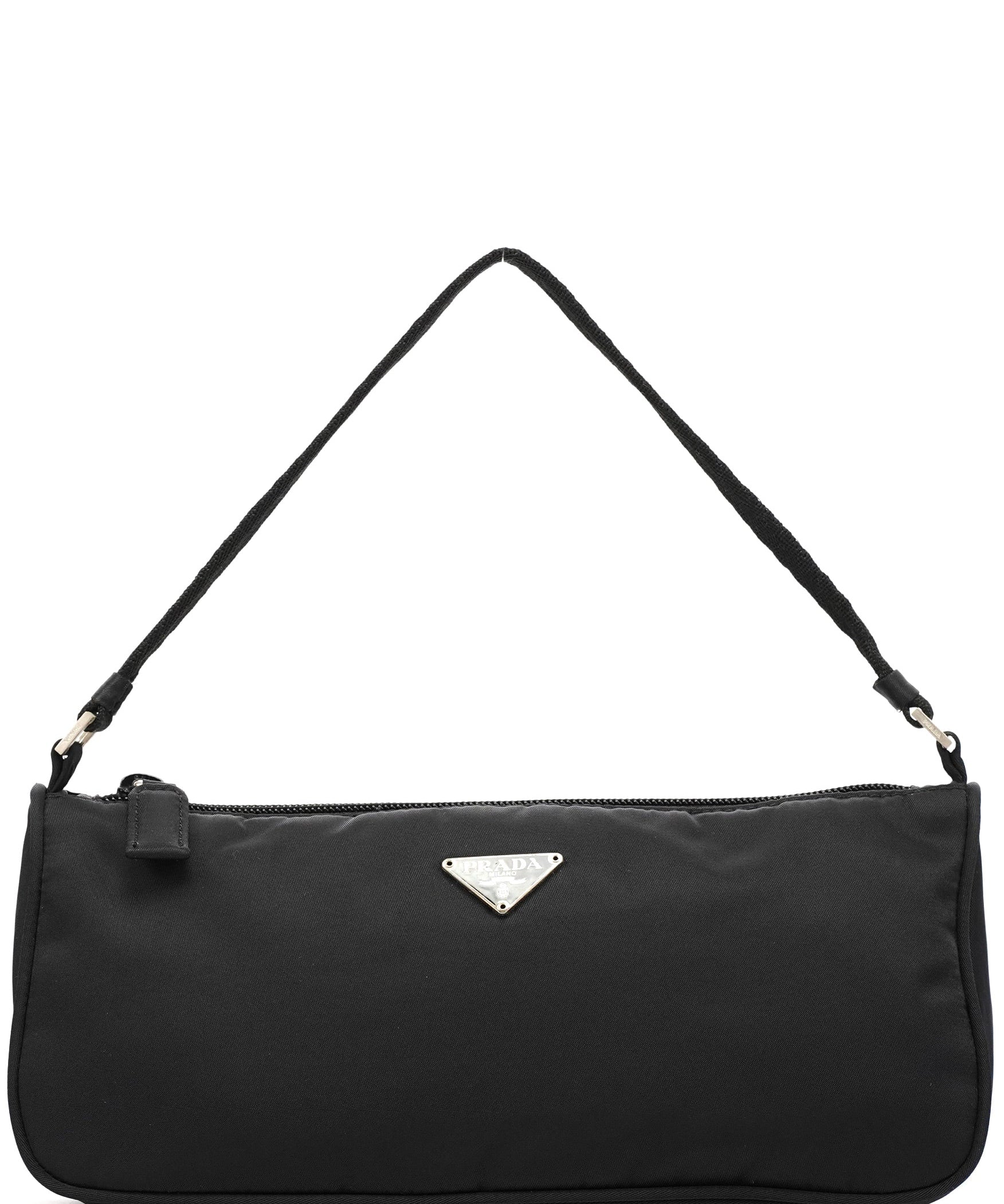 Prada MV633 Black Tessuto Mini Hobo Bag