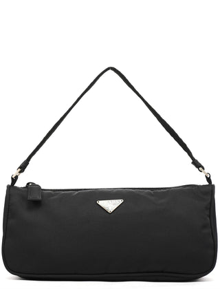 Prada MV633 Black Tessuto Mini Hobo Bag