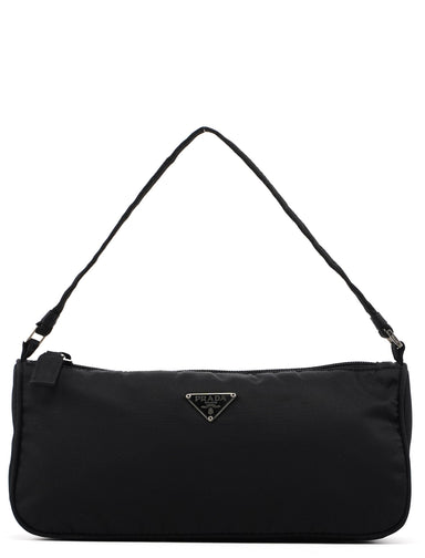 Prada MV633 Black Tessuto Mini Hobo Bag