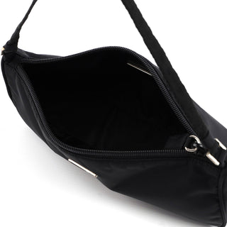 Prada MV633 Black Tessuto Mini Hobo Bag