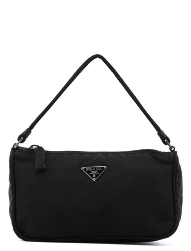 Prada MV633 Black Tessuto Mini Hobo Bag