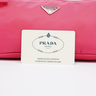 Prada MV633 Pink Tessuto Mini Hobo Bag