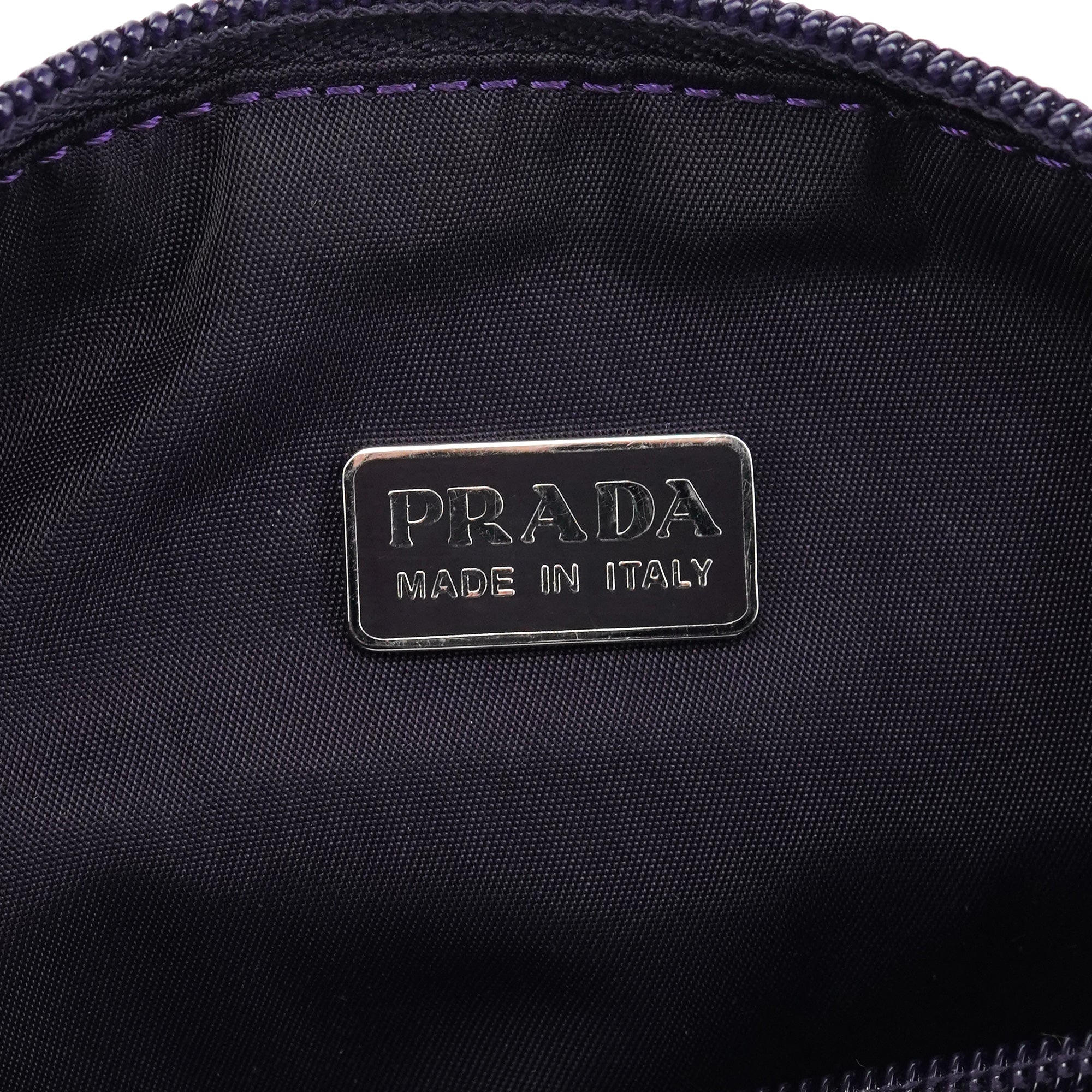 Prada MV633 Purple Tessuto Nylon Mini Hobo Bag