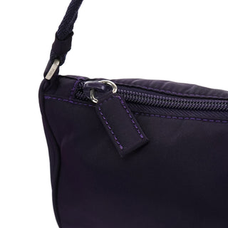 Prada MV633 Purple Tessuto Nylon Mini Hobo Bag