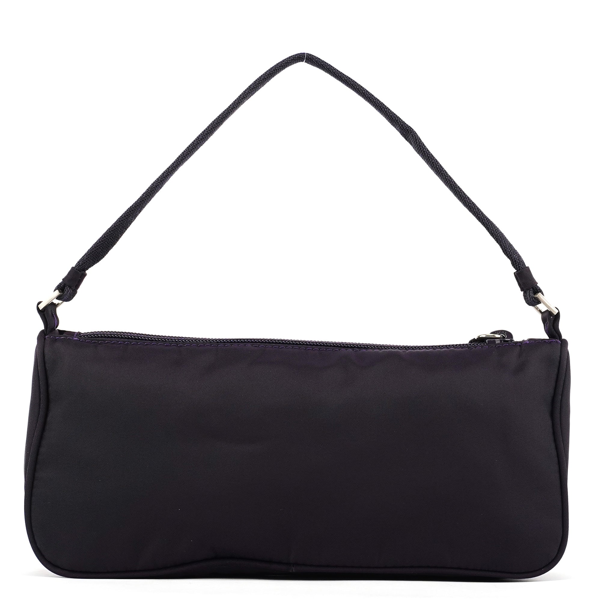 Prada MV633 Purple Tessuto Nylon Mini Hobo Bag