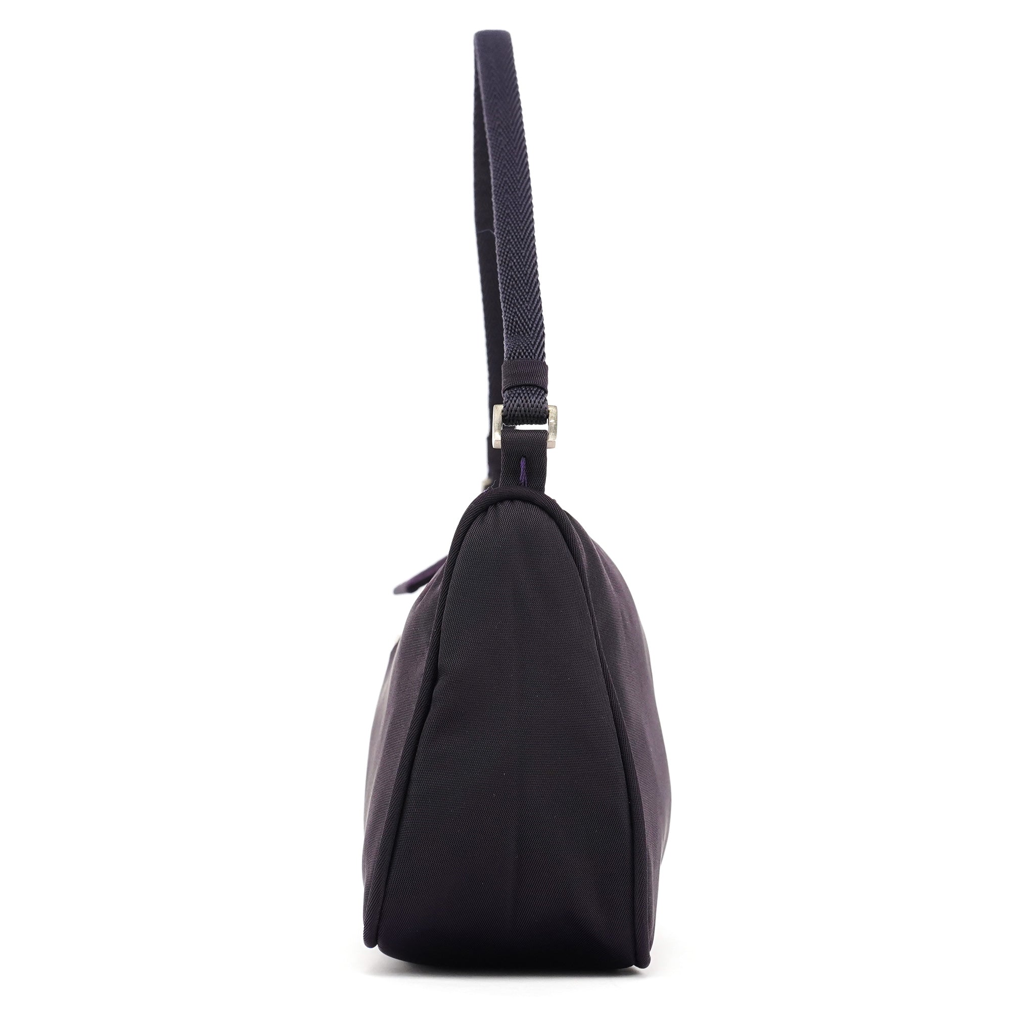 Prada MV633 Purple Tessuto Nylon Mini Hobo Bag