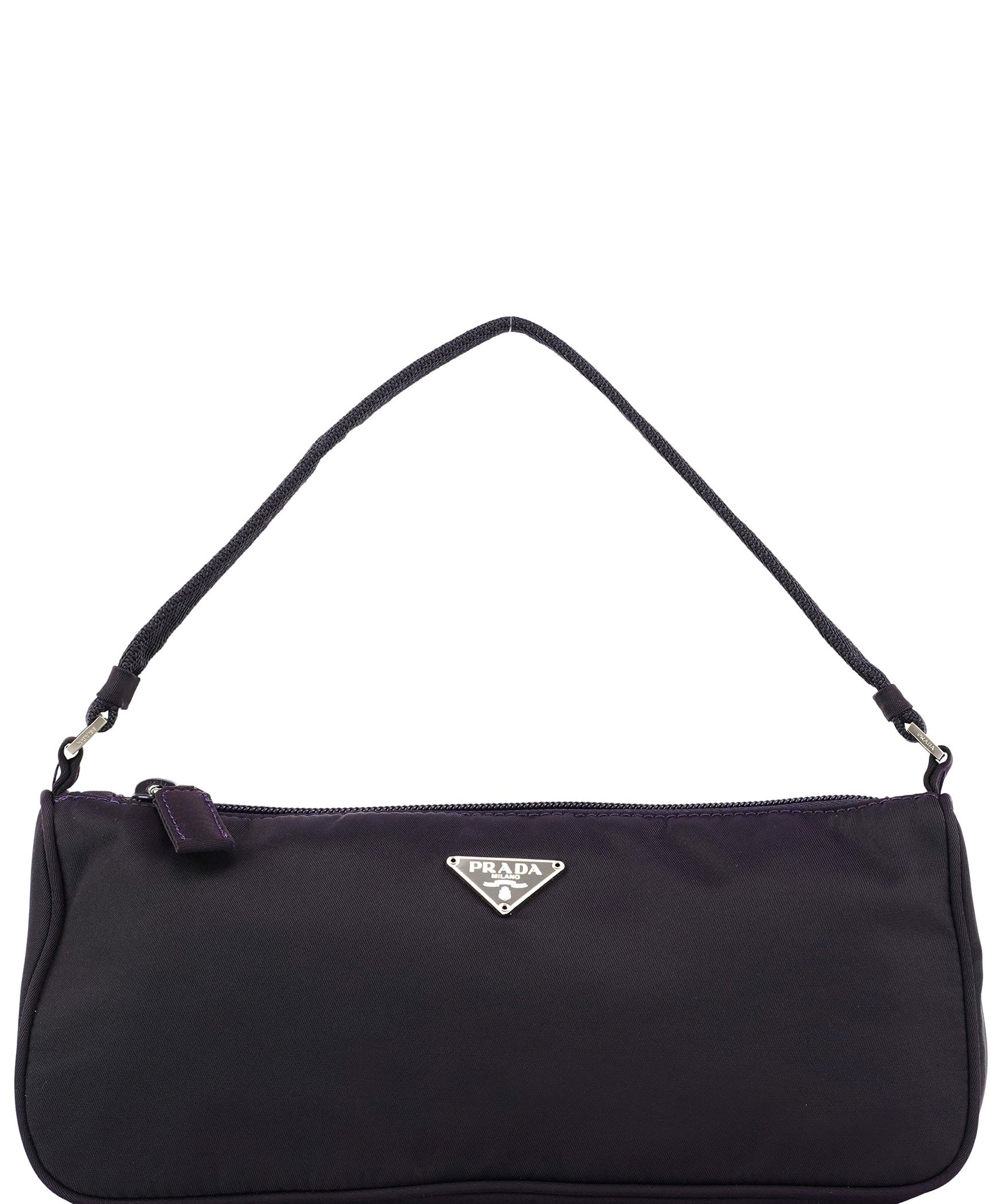 Prada MV633 Purple Tessuto Nylon Mini Hobo Bag
