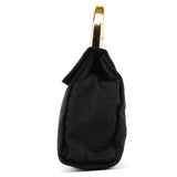 Prada Sac à poignée Tessuto Metal bleu marine et doré