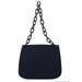 Prada Navy Mesh Plastic Chain Shoulder Bag