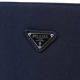 Prada Navy Mesh Plastic Chain Shoulder Bag