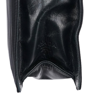 Prada Navy Nappa Trend Nylon Buckle Shoulder Bag