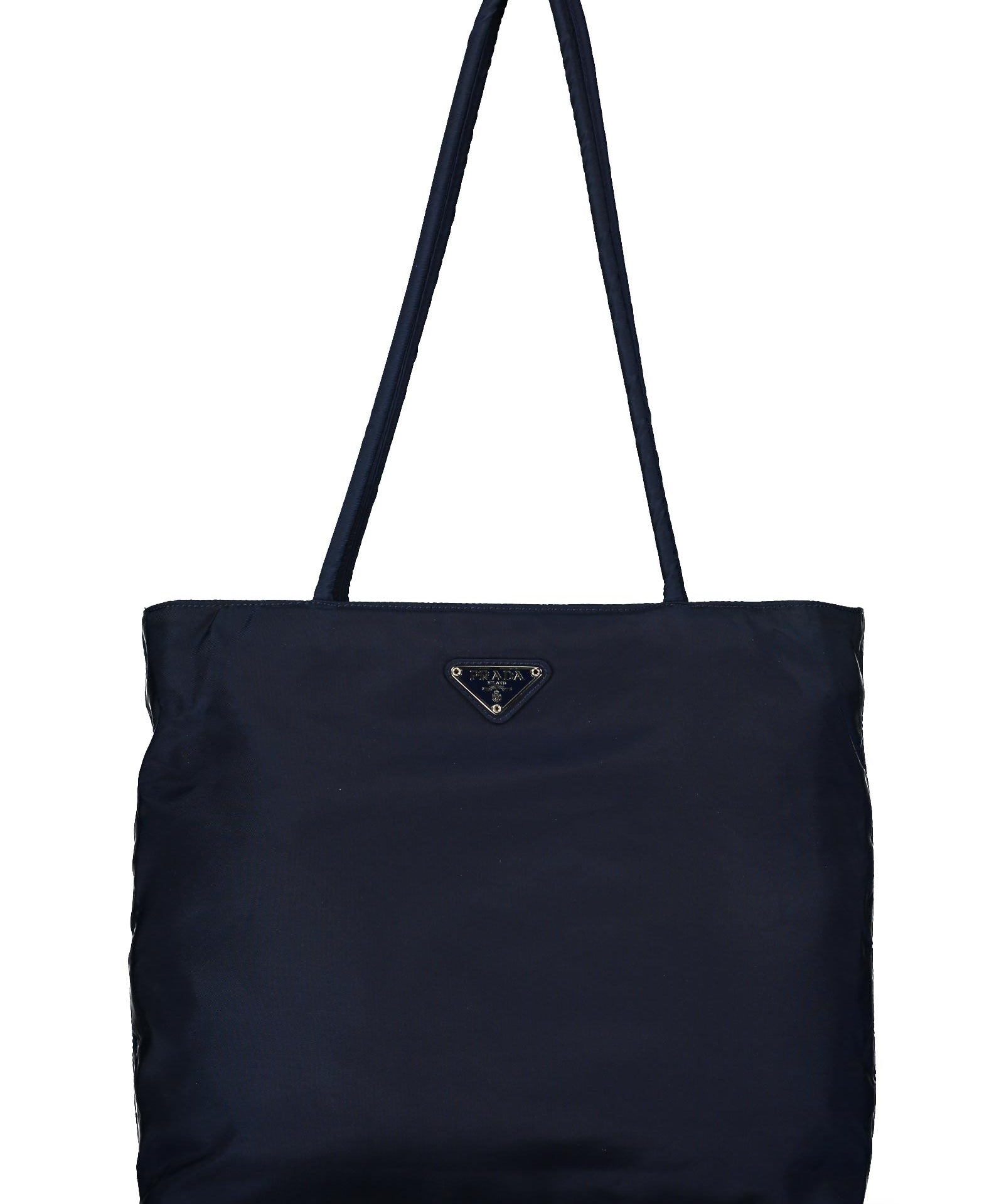 Prada Navy Nylon Tessuto City Tote Bag