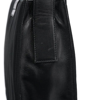 Prada Navy Tessuto Buckle Shoulder Bag