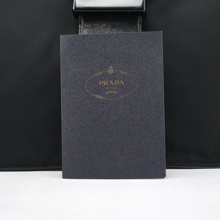 Prada Navy Tessuto Buckle Shoulder Bag