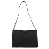 Prada Navy Tessuto Buckle Shoulder Bag