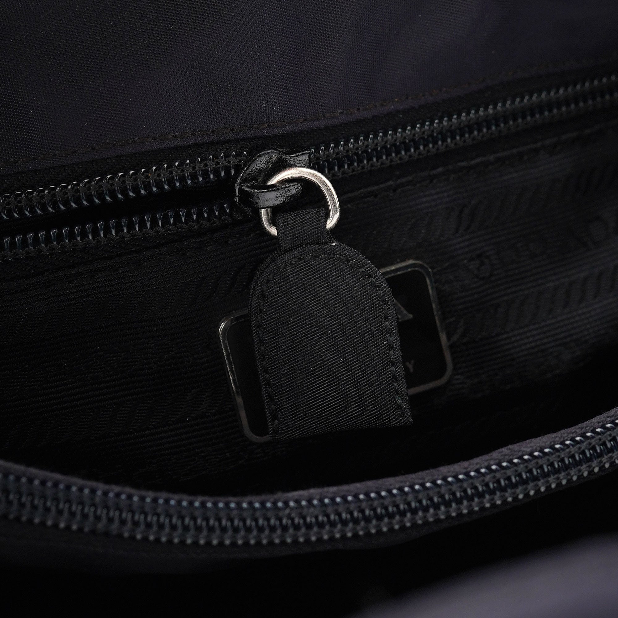 Prada Navy Tessuto City Tote Bag