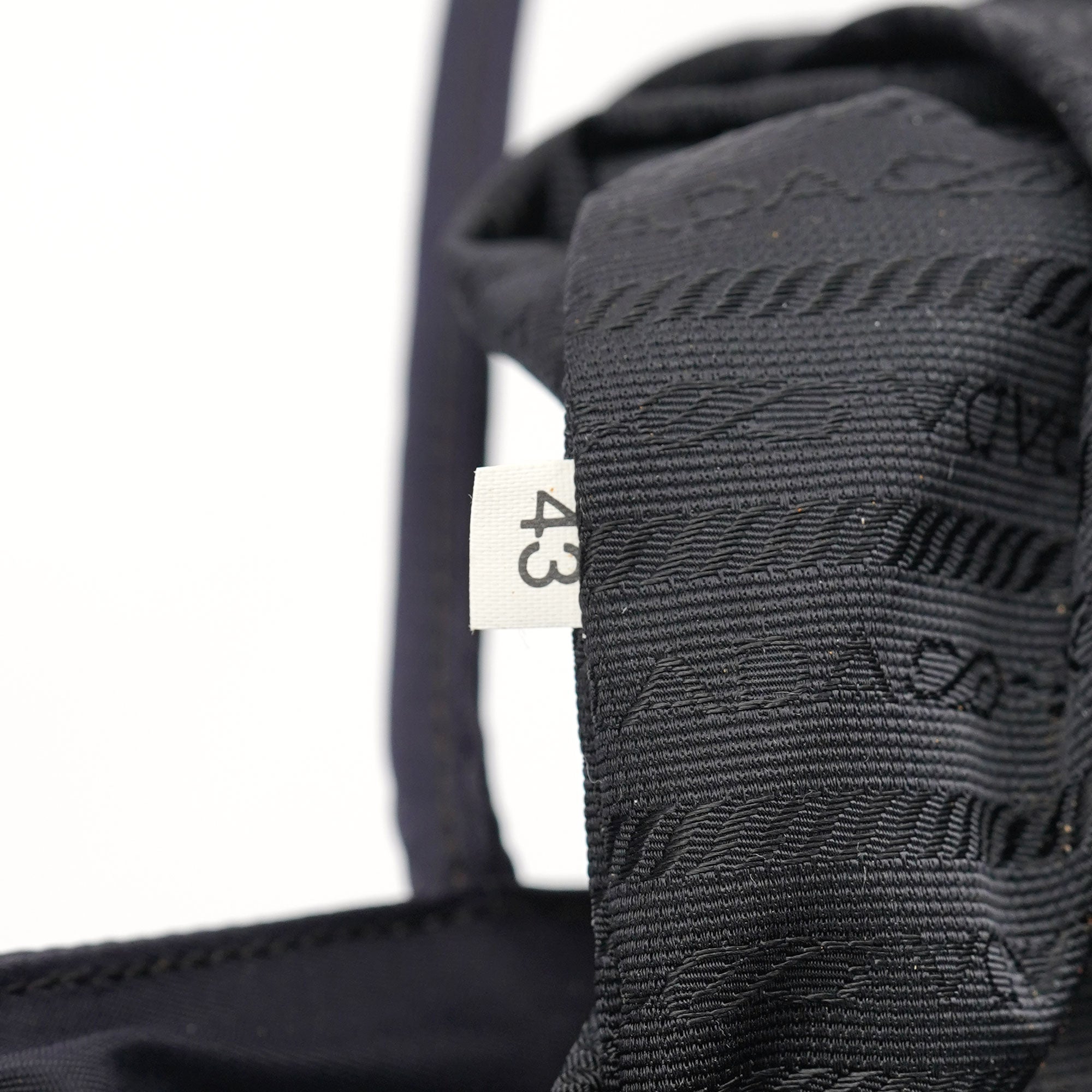 Prada Navy Tessuto City Tote Bag