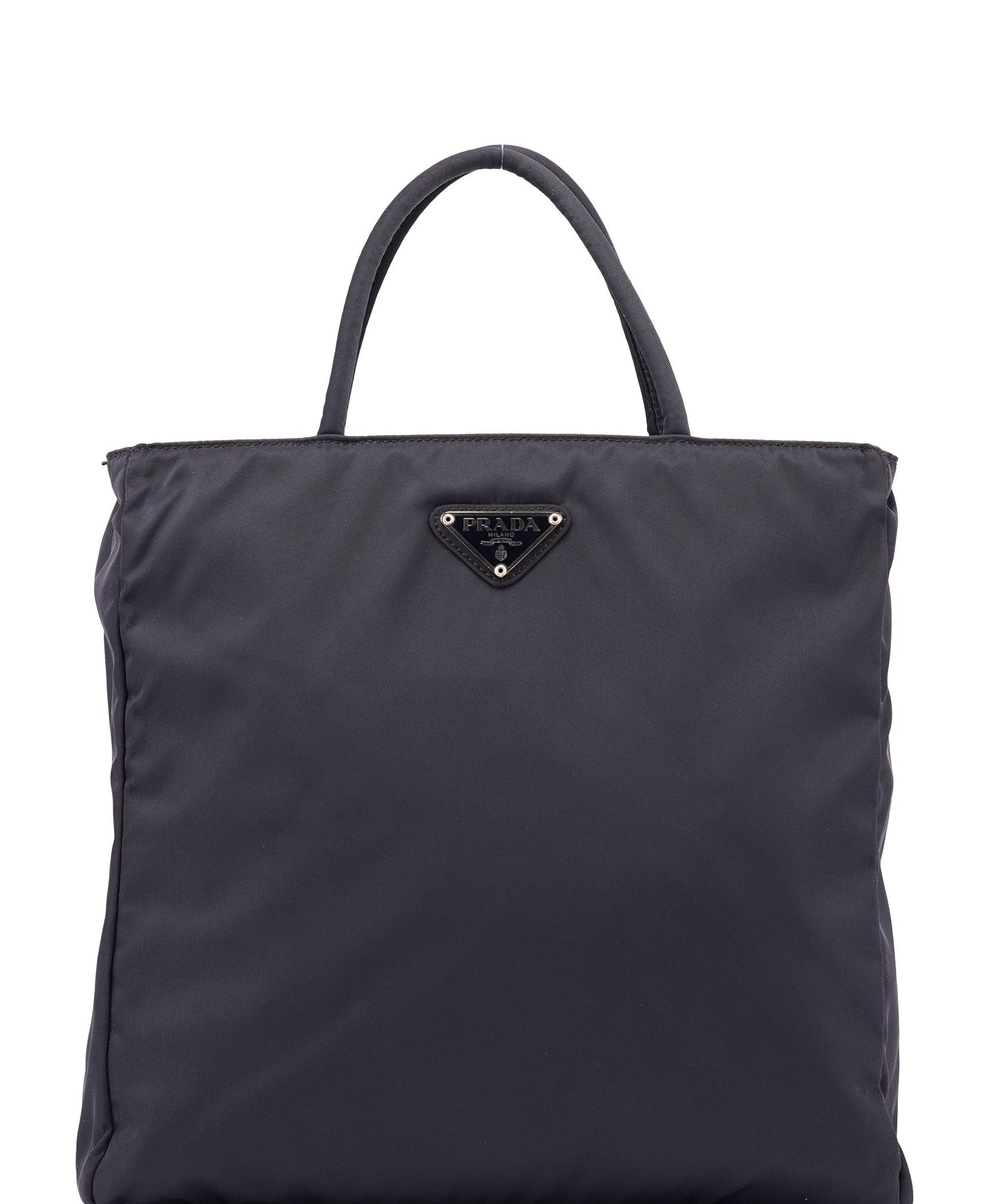 Prada Navy Tessuto City Tote Bag