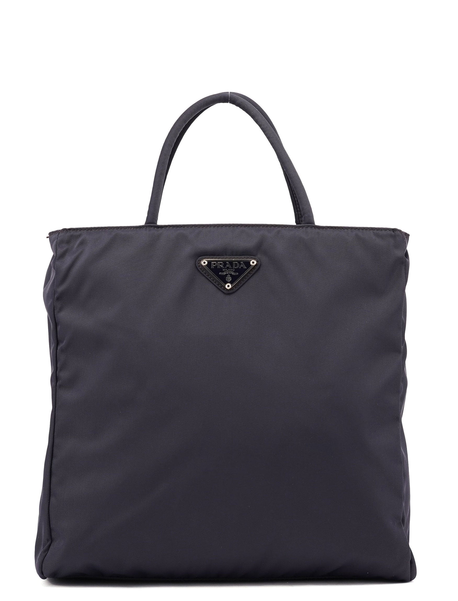 Prada Navy Tessuto City Tote Bag