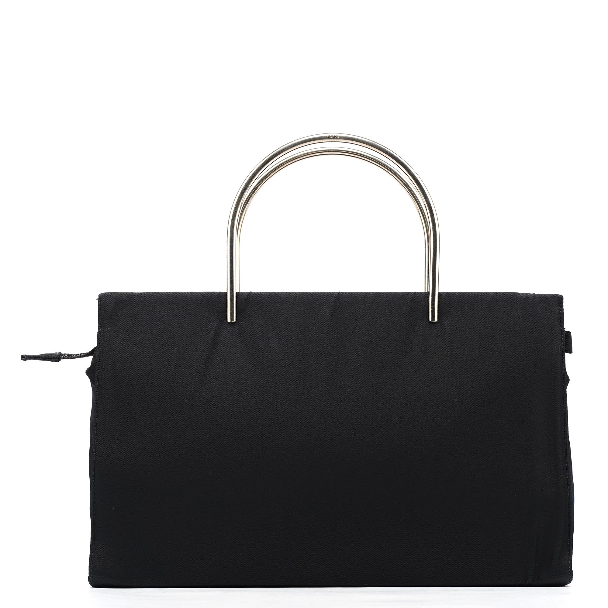 Prada Sac cabas Tessuto Metal en nylon bleu marine