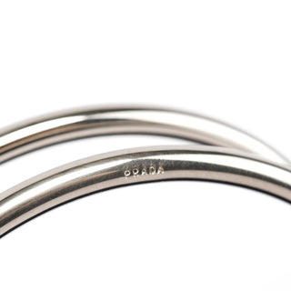 Prada Navy Tessuto Metal Tote Bag