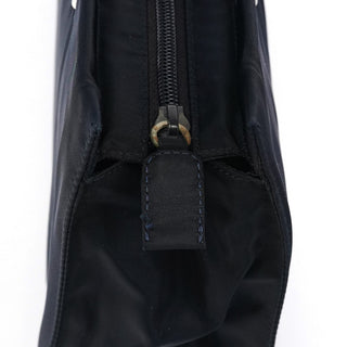 Prada Navy Tessuto Metal Tote Bag