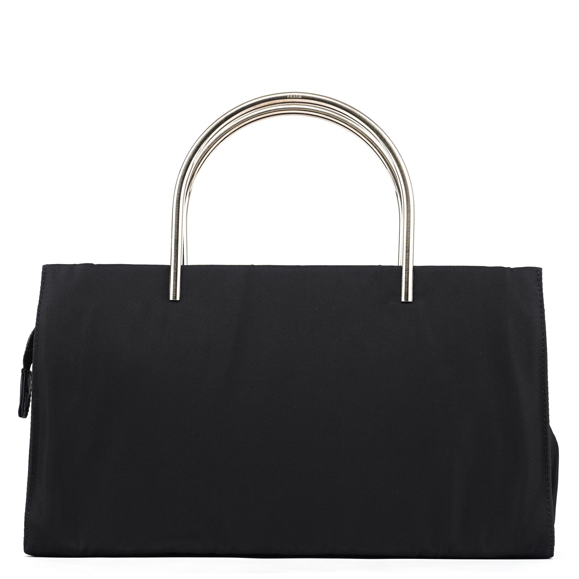 Prada Sac cabas Tessuto Metal en nylon bleu marine