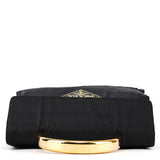 Prada Navy Tessuto Metallo Nylon Top Handle Bag