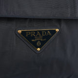 Prada Navy Tessuto Metallo Nylon Top Handle Bag