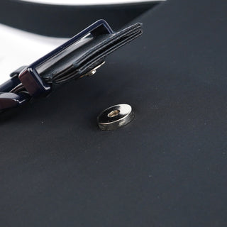 Prada Navy Tessuto Nappa Buckle Shoulder Bag