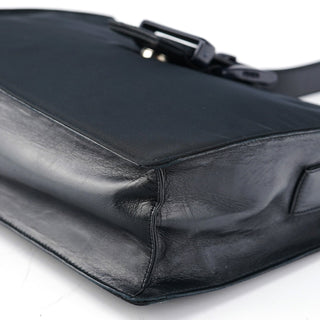 Prada Navy Tessuto Nappa Buckle Shoulder Bag