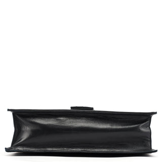 Prada Navy Tessuto Nappa Buckle Shoulder Bag