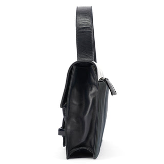 Prada Navy Tessuto Nappa Top Handle Bag