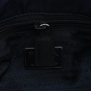Prada Navy Tessuto Nylon Shoulder Bag