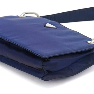 Prada Navy Tessuto Nylon Shoulder Bag