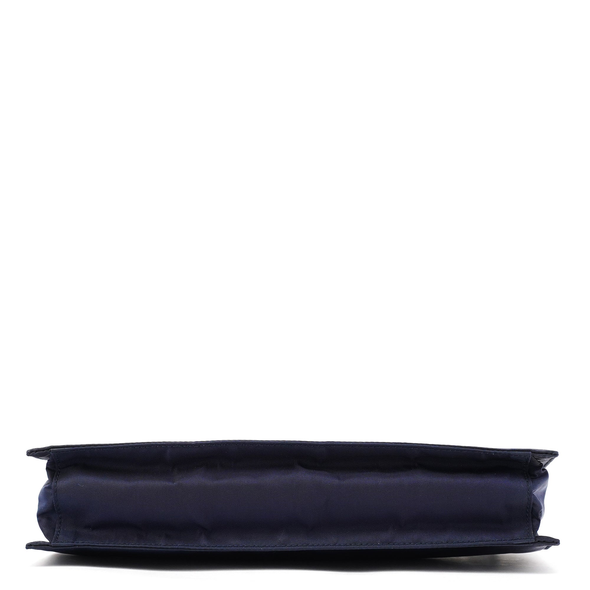 Prada Tessuto Schultertasche aus marineblauem Nylon