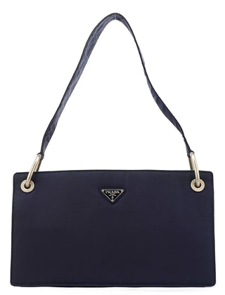 Prada Navy Tessuto Nylon Shoulder Bag