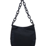Prada Navy Tessuto Plastic Shoulder Bag