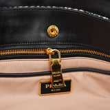 Prada Navy White Tweed Clutch Bag