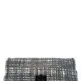 Prada Navy White Tweed Clutch Bag