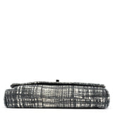 Prada Navy White Tweed Clutch Bag