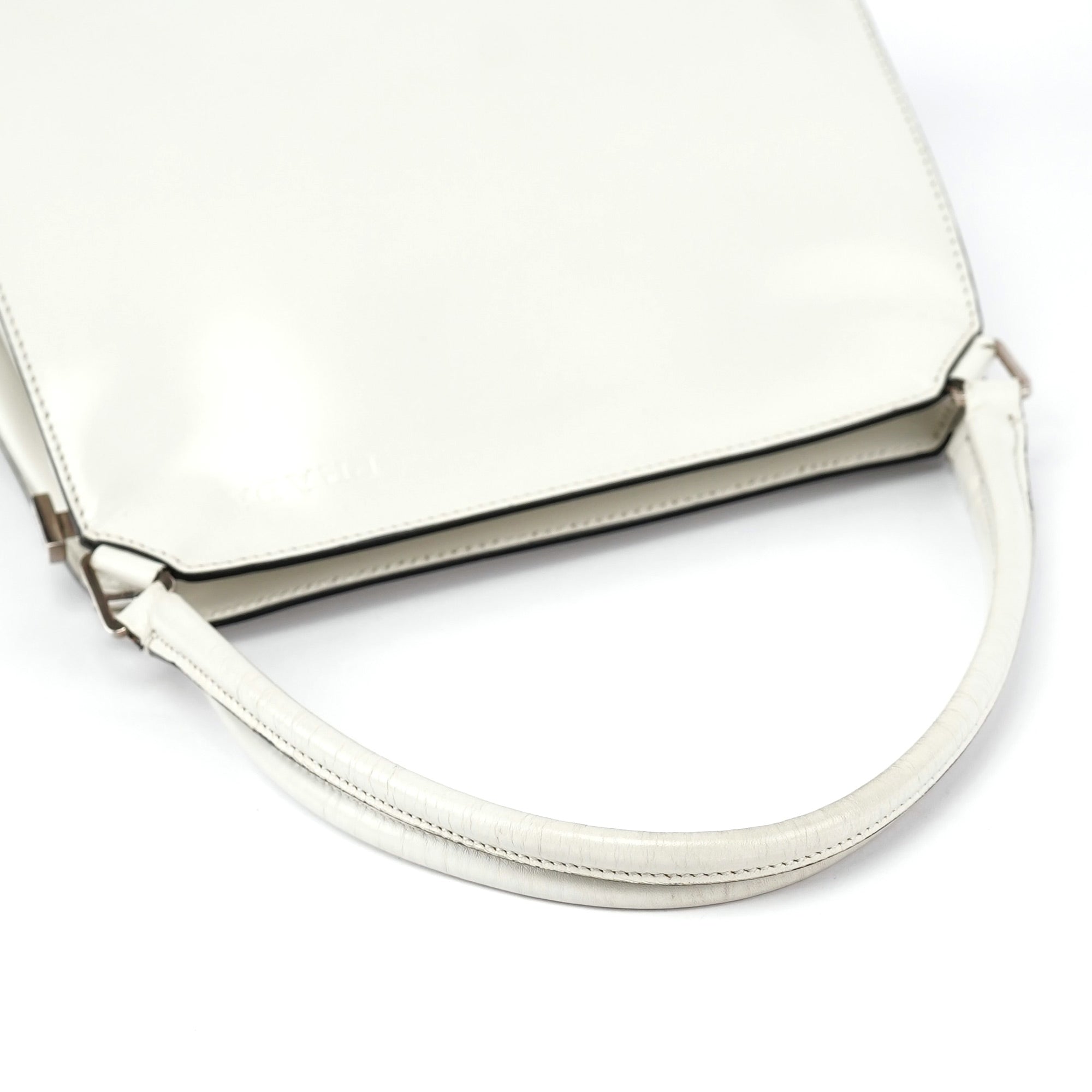 Prada Off White Vitello Chic Shoulder Bag