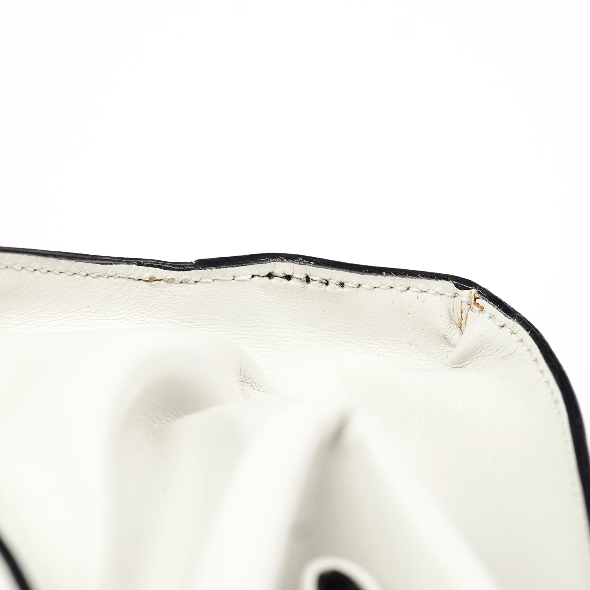 Prada Off White Vitello Chic Shoulder Bag