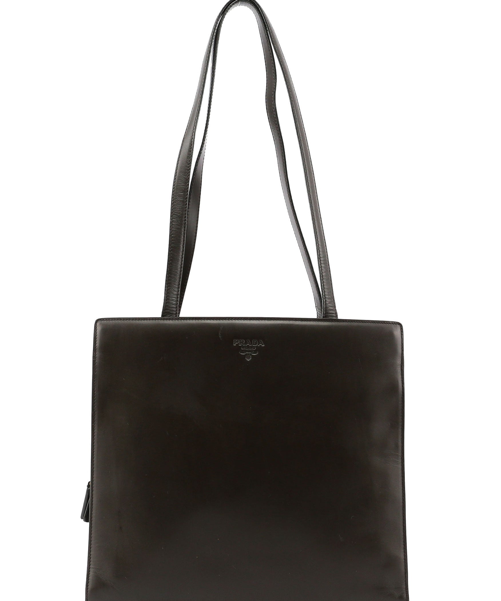 Prada Olive Calfskin Tote Bag