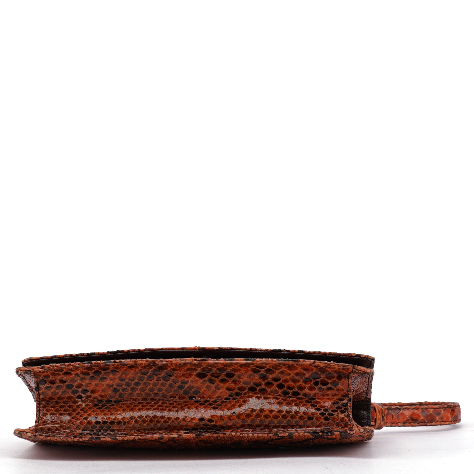 Prada Sac hobo en serpent orange