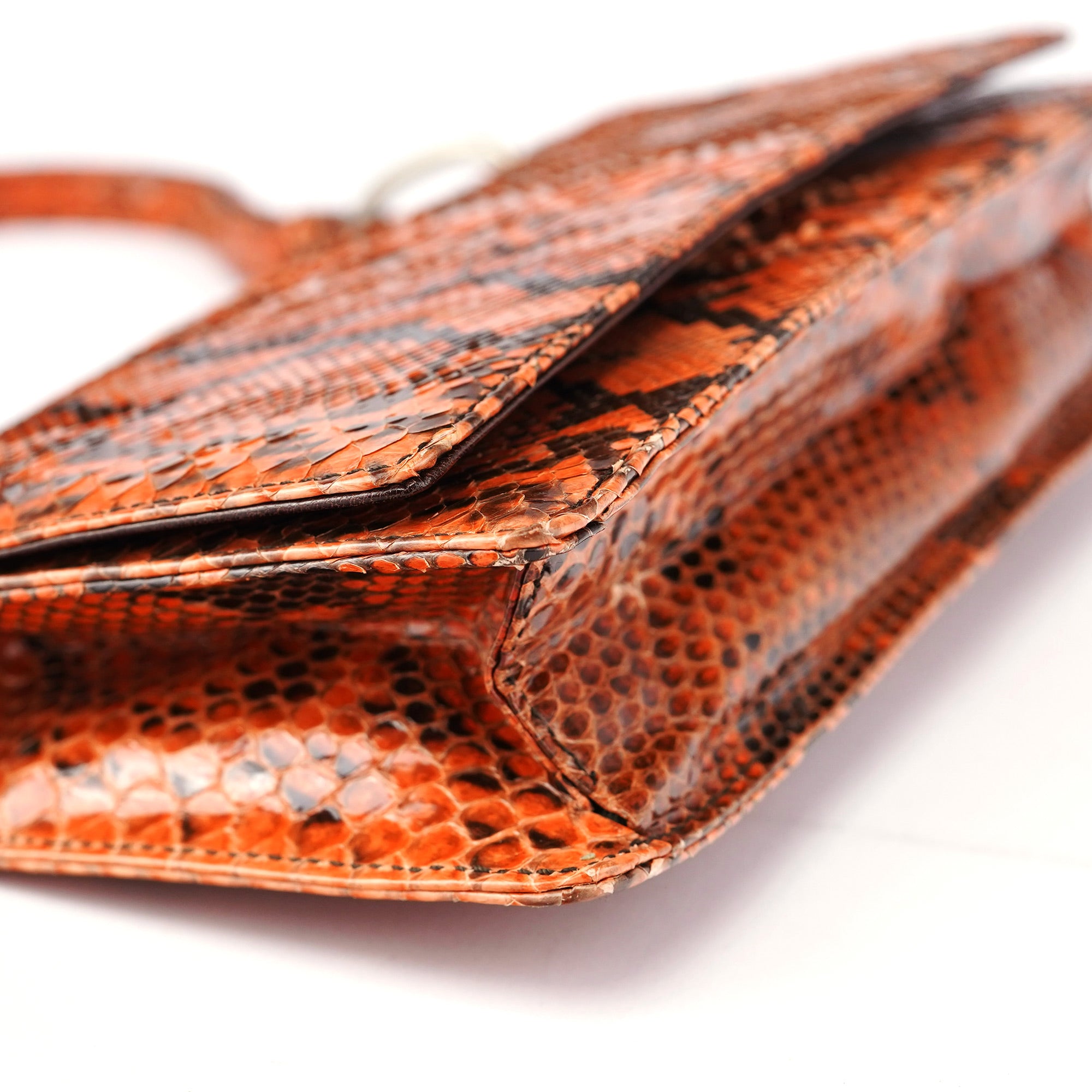 Prada Sac hobo en serpent orange