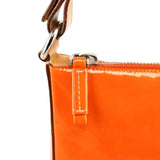 Prada Orange Spazzolato Pochette Shoulder Bag